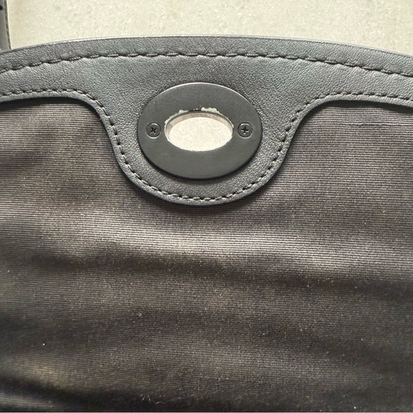 COACH Faye Crossbody Purse Bag All Black Pebbled Leather Flap F1880-F22349 - Picture 10 of 15